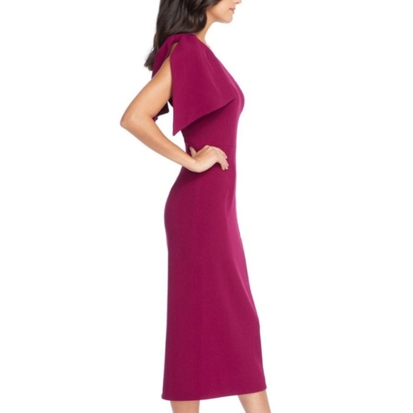 Dress the Population Tiffany Dress in Dark Magenta Pink Size L - Picture 5 of 8